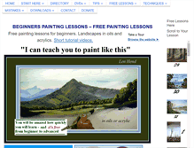 Tablet Screenshot of paintwithlen.com